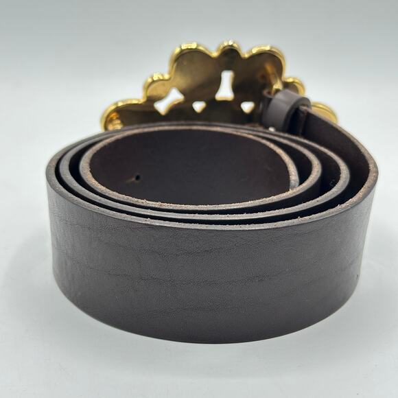 SONIA FORTUNA Firenze Turquoise Cluster Leather Belt Sz 110/42 $125 - Picture 4 of 8